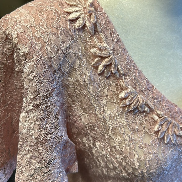 Dawn Joy fashions. Lace pink dress. Size M - Picture 4 of 9